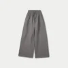 Womens collective wide leg sweatpant – charcoal grey