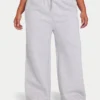 Womens collective wide leg sweatpant – grey marl