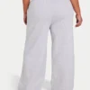 Womens collective wide leg sweatpant – grey marl