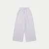 Womens collective wide leg sweatpant – grey marl
