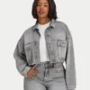 Womens cropped denim jacket Womens cropped denim jacket