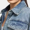 Womens denim short sleeve shirt Womens denim short sleeve shirt