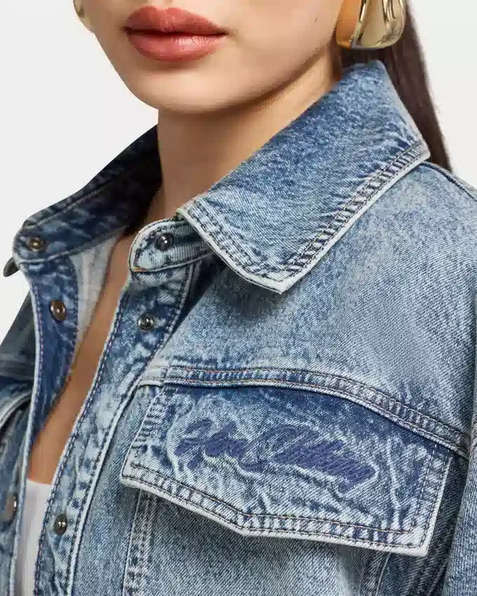 Womens denim short sleeve shirt Womens denim short sleeve shirt
