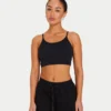 Womens essential crop top – black Womens essential crop top – black
