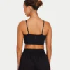 Womens essential crop top – black Womens essential crop top – black