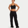 Womens essential crop top – black Womens essential crop top – black
