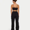 Womens essential crop top – black Womens essential crop top – black
