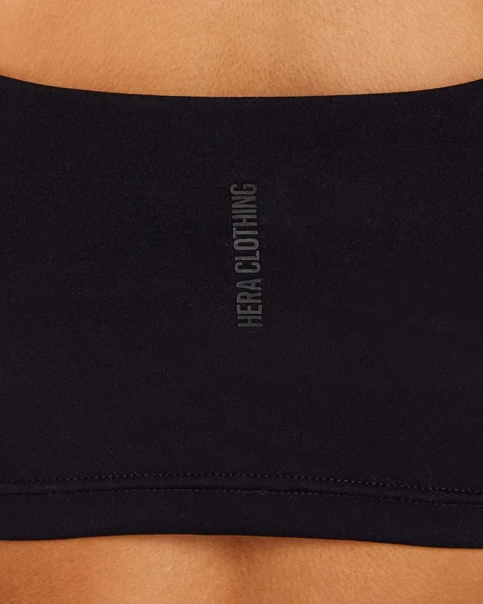 Womens essential crop top – black Womens essential crop top – black