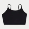 Womens essential crop top – black Womens essential crop top – black