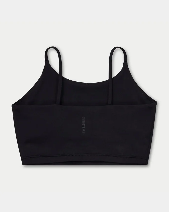 Womens essential crop top – black Womens essential crop top – black