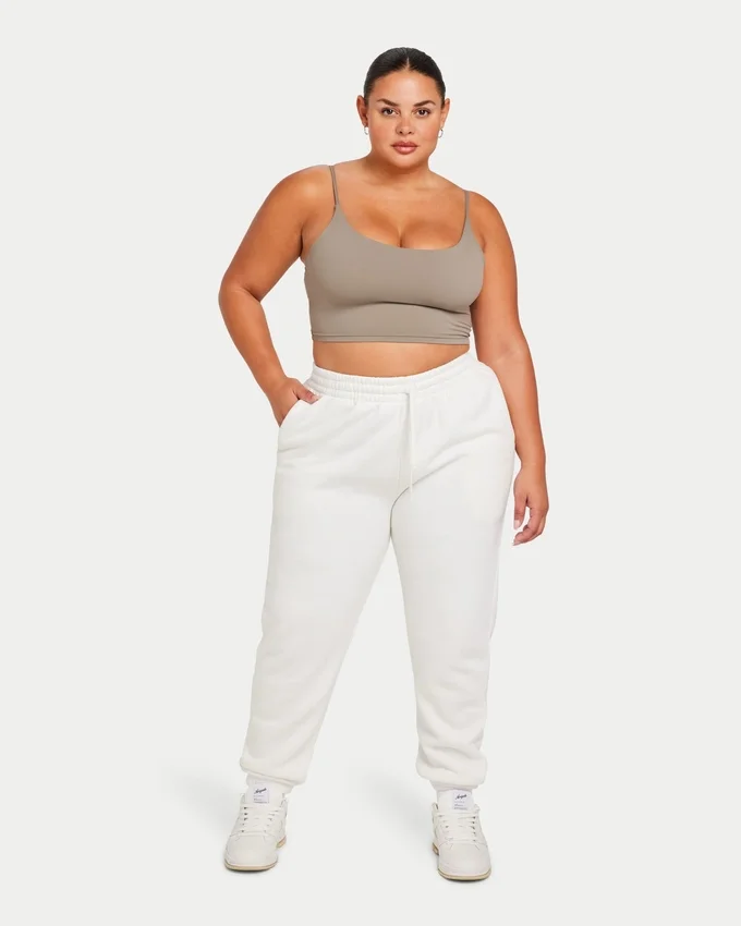 Womens essential crop top – marsh grey Womens essential crop top – marsh grey