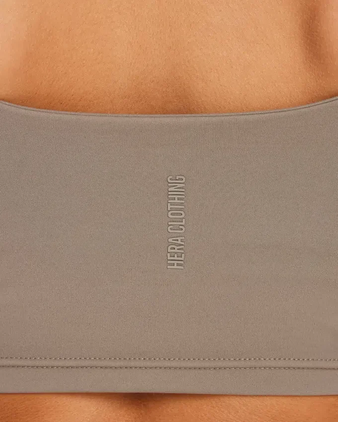 Womens essential crop top – marsh grey Womens essential crop top – marsh grey