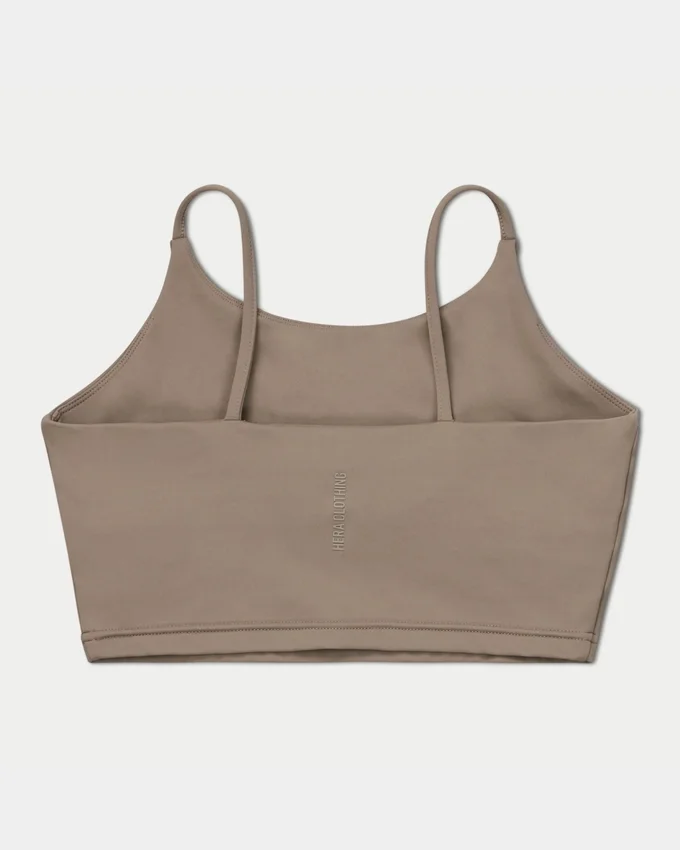 Womens essential crop top – marsh grey Womens essential crop top – marsh grey