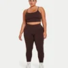 Womens essential crop top – slate brown Womens essential crop top – slate brown