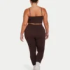 Womens essential crop top – slate brown Womens essential crop top – slate brown