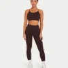 Womens essential crop top – slate brown Womens essential crop top – slate brown