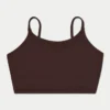 Womens essential crop top – slate brown Womens essential crop top – slate brown