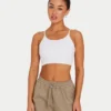 Womens essential crop top – white Womens essential crop top – white