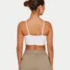 Womens essential crop top – white Womens essential crop top – white