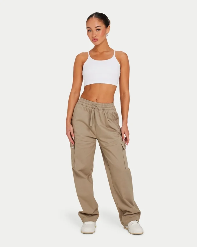 Womens essential crop top – white Womens essential crop top – white