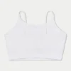 Womens essential crop top – white Womens essential crop top – white