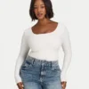 Womens essential dual wear long sleeve top Womens essential dual wear long sleeve top