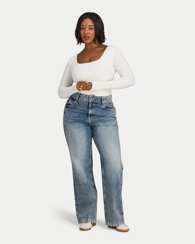Womens essential dual wear long sleeve top Womens essential dual wear long sleeve top