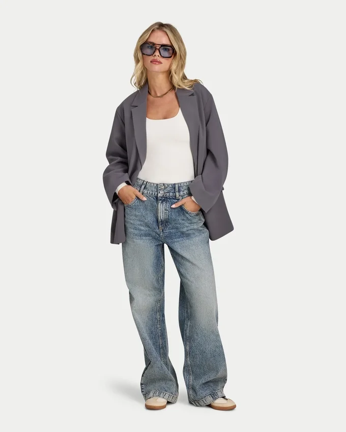 Womens essential dual wear long sleeve top Womens essential dual wear long sleeve top