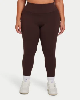 Womens essential legging – slate brown