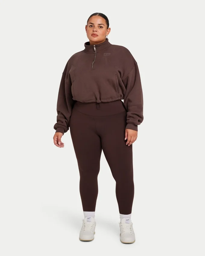 Womens essential legging – slate brown Womens essential legging – slate brown