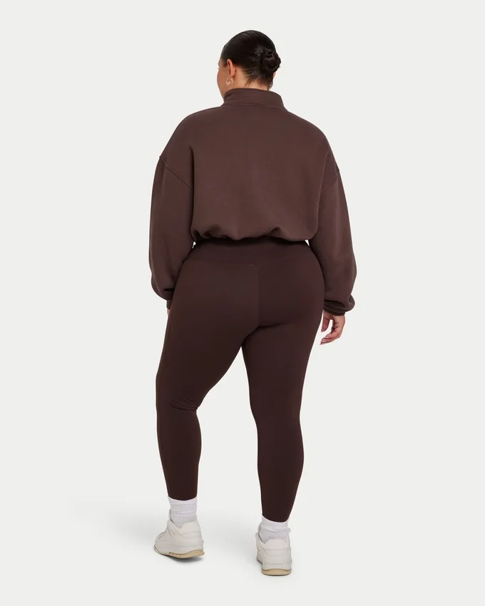 Womens essential legging – slate brown Womens essential legging – slate brown