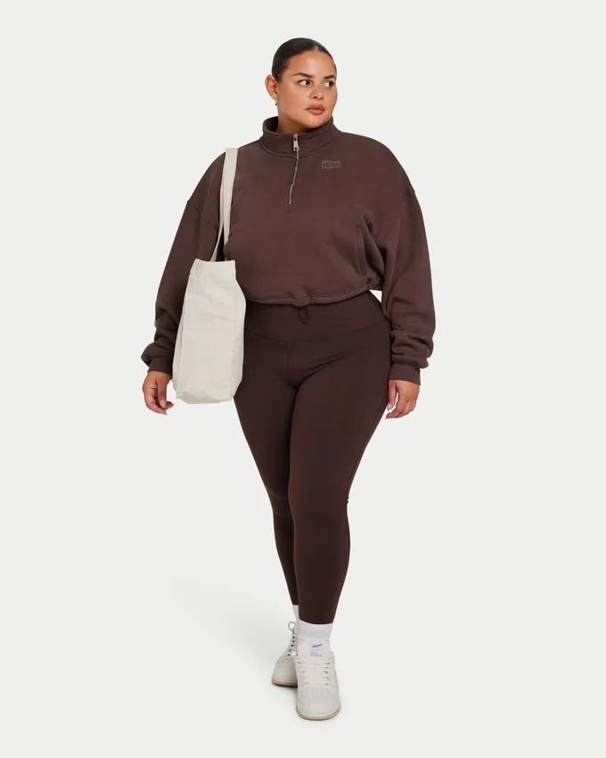Womens essential legging – slate brown Womens essential legging – slate brown