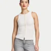 Womens essentials button top
