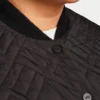 Womens longline puffer jacket – black Womens longline puffer jacket – black