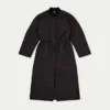 Womens longline puffer jacket – black Womens longline puffer jacket – black