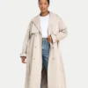 Womens oversized trench coat – safari Womens oversized trench coat – safari