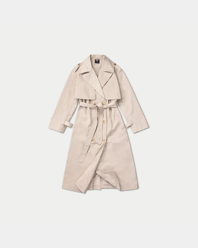 Womens oversized trench coat – safari Womens oversized trench coat – safari
