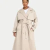 Womens oversized trench coat – safari Womens oversized trench coat – safari
