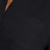 Womens resort crop shirt – black