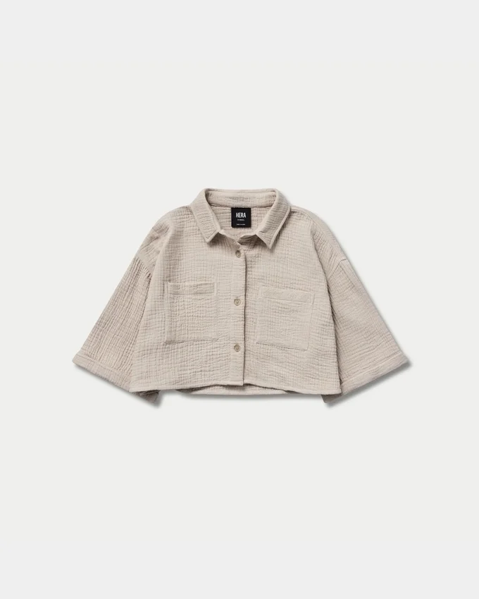 Womens resort cropped shirt Womens resort cropped shirt