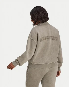 Womens signature washed bomber jacket