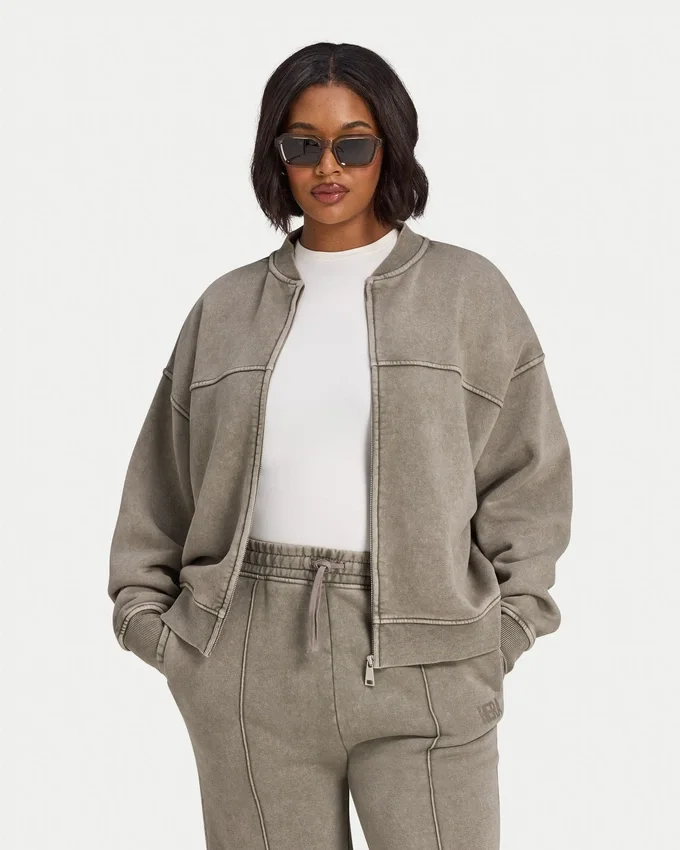 Womens signature washed bomber jacket Womens signature washed bomber jacket