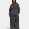 Womens signature washed oversized 1/4 zip sweatshirt Womens signature washed oversized 1/4 zip sweatshirt