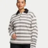 Womens striped rugby polo shirt