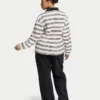 Womens striped rugby polo shirt