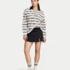 Womens striped rugby polo shirt