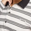 Womens striped rugby polo shirt