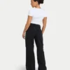 Womens wide leg denim jean – black Womens wide leg denim jean – black