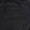 Womens wide leg denim jean – black Womens wide leg denim jean – black