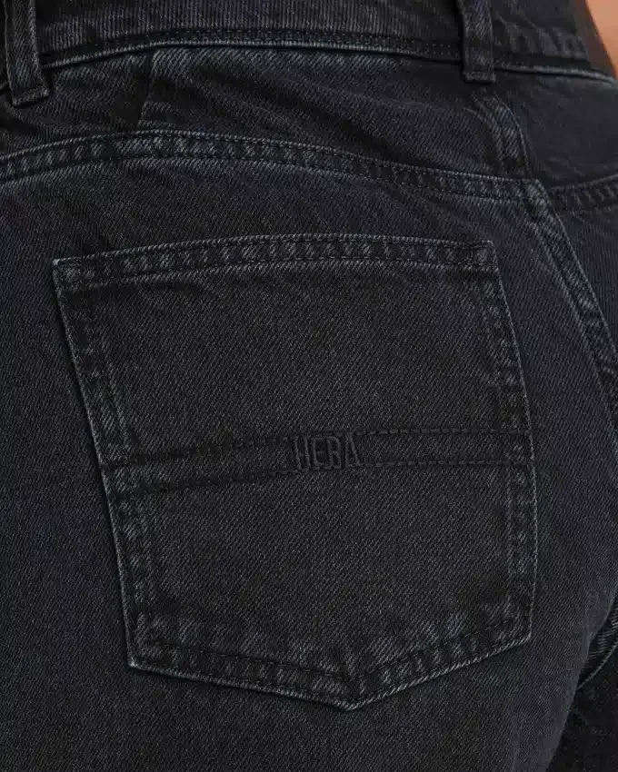 Womens wide leg denim jean – black Womens wide leg denim jean – black